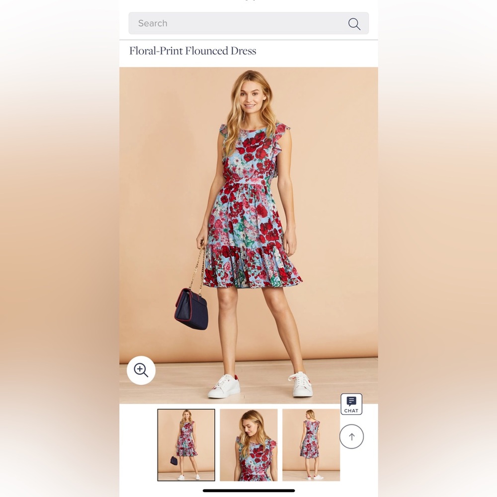 Brooks brothers the red fleece collection floral print  flounced dress size 12
